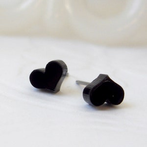 Little Black Heart Earrings image 3