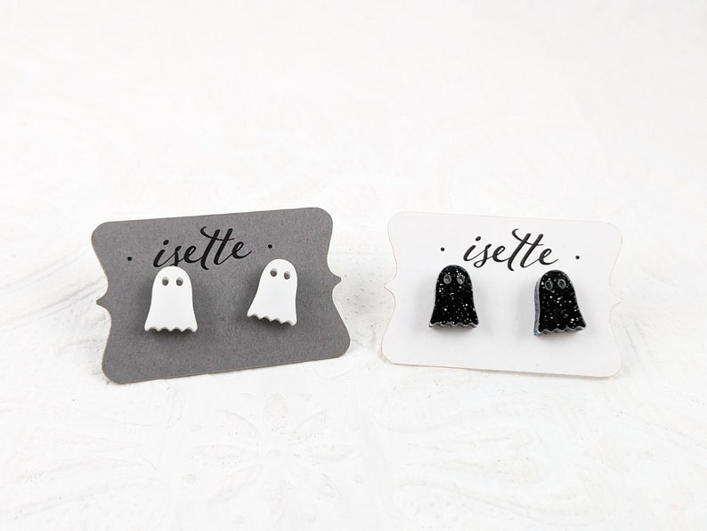 Ghost Studs in White image 7