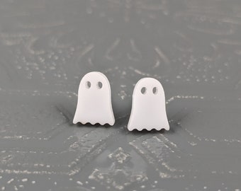 Ghost Studs in White