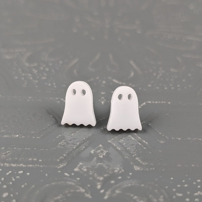 Ghost Studs in White image 1