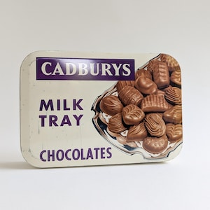 Vintage Cadbury&#39;s Milk Tray Chocolates Tin, Collectible Metal Box