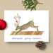 etu64 reviewed Downward-Facing Reindeer, Yoga Holiday Card // Blank Inside // Yoga Christmas Card // Yoga Greeting Card // Yoga Gifts // Downdog Card
