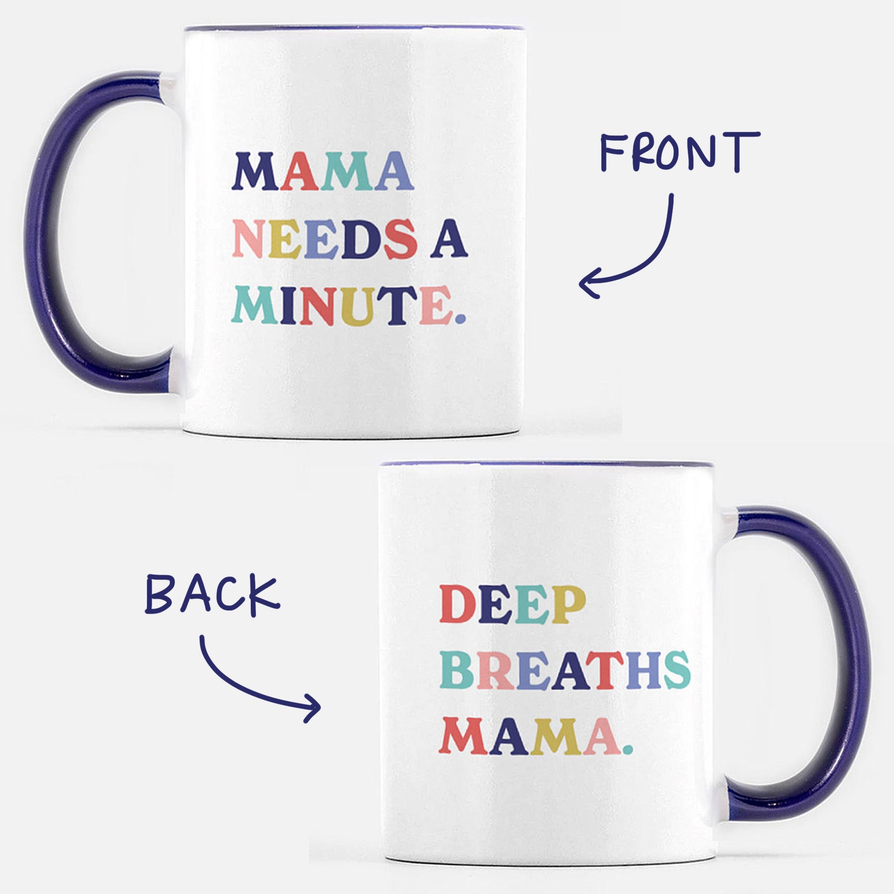 Mama Needs Coffee Circle Mug