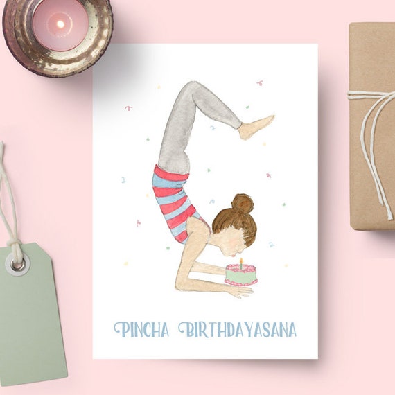 Yoga Poses Birthday Card – Kindred Post