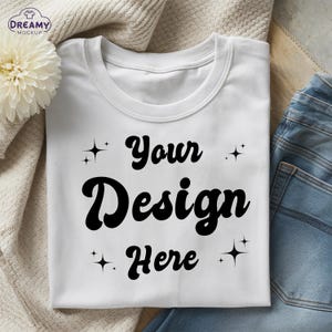 Comfort colors 1717 White shirt mockup CC1717 White tshirt mockup Flat lay mockup C1717 White t-shirt mockup summer mock cozy fall aesthetic