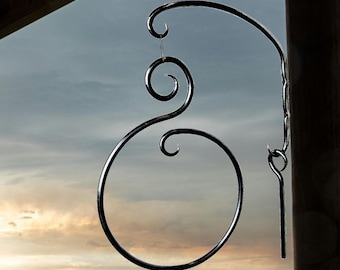 Hand-Forged Circular Dinner Bell – Elegant Scrolls & Artisan Metal Decor