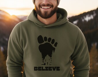 Bigfoot Sweater, Bigfoot Hoodie, Funny Bigfoot Sweatshirt, Bigfoot Gift, Bigfoot Apparel, Yeti Shirt, Sasquatch Shirt, Camping Sweatshirt