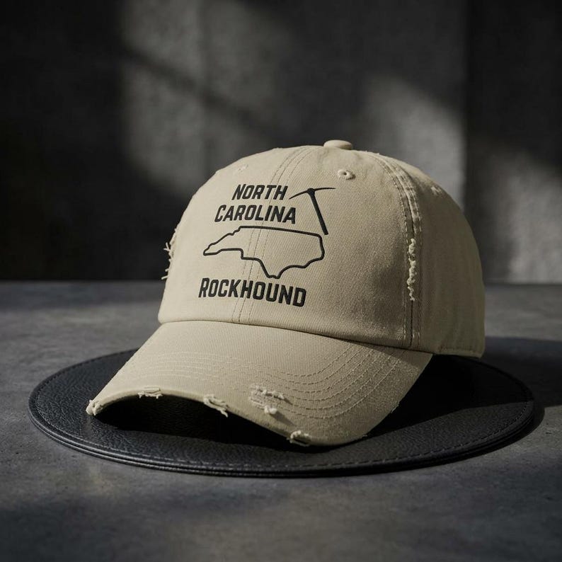 North Carolina Rockhound Hat, Rockhounding Hat, North Carolina Hat, Geologist Hat, Rock Collector Hat image 7
