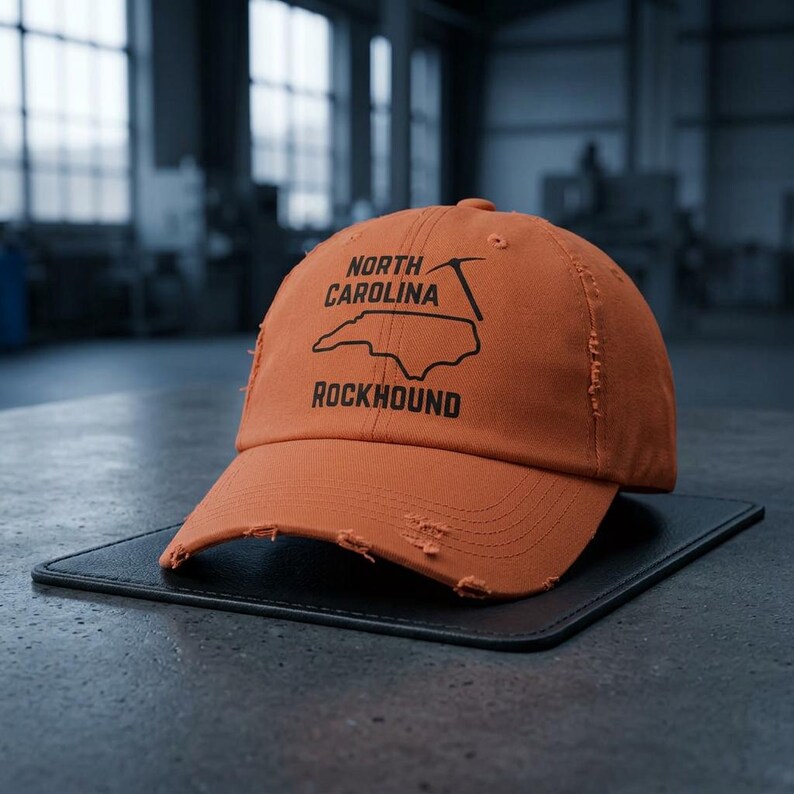 North Carolina Rockhound Hat, Rockhounding Hat, North Carolina Hat, Geologist Hat, Rock Collector Hat image 3