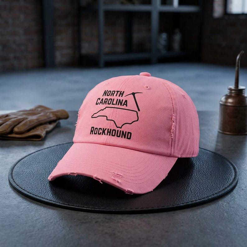 North Carolina Rockhound Hat, Rockhounding Hat, North Carolina Hat, Geologist Hat, Rock Collector Hat image 5