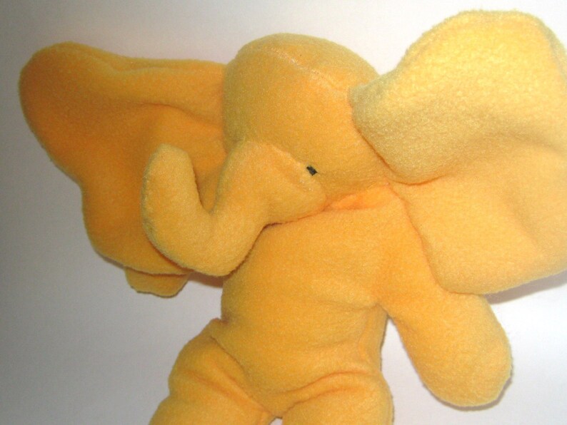 yellow stuffed elephant