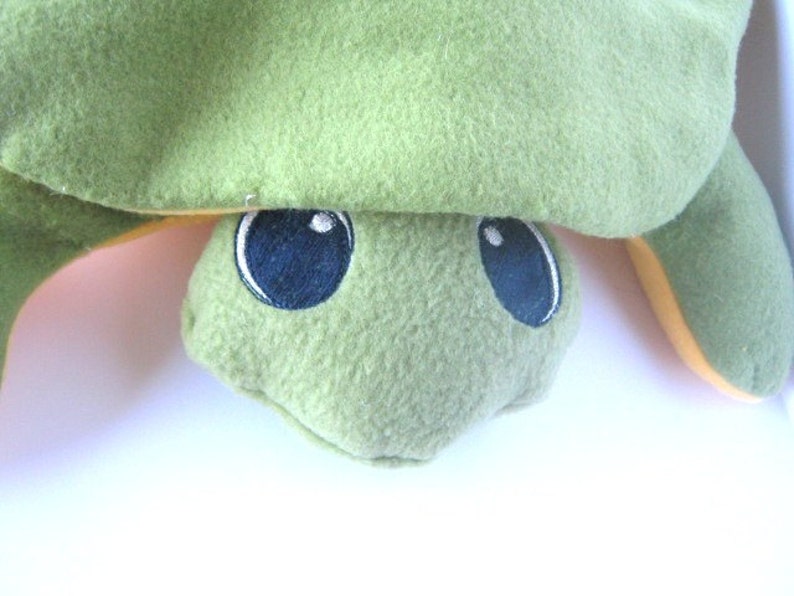 green stuffed turtle