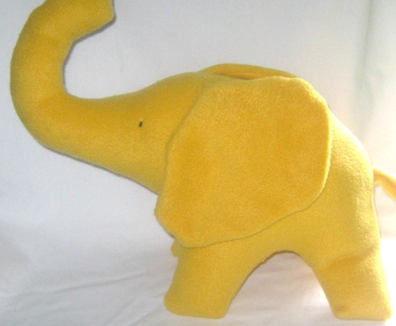 yellow stuffed elephant