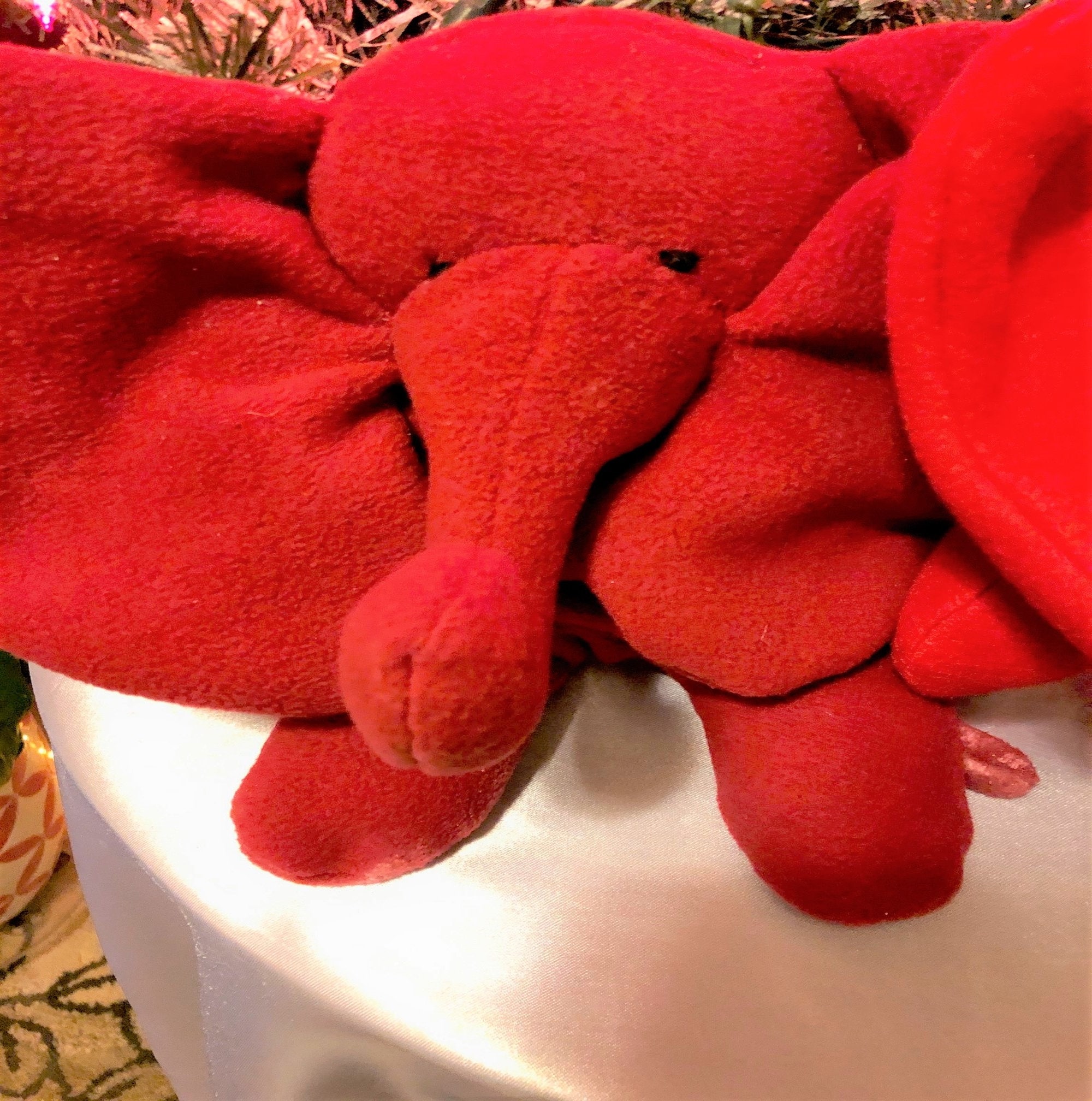 Red Baby Elephant Plush Toy Stuffed Animal/ Red Elephant/ Gray Etsy