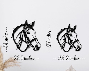 Horse Metal Art, Equestrian Wall Art, Metal Horse Art, Horse Head Art, Equestrian Home Decor, Rustic Horse Art, Farmhouse Horse Art