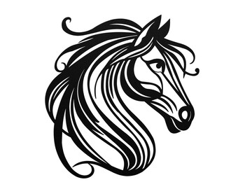 Horse Metal  Wall Art | Farmhouse Decor | Minimalist Horse Wall Hanging | Abstract Animal Wall Art | Metal Living Room Decor 11 in