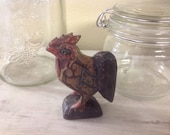 Hand Carved Wooden Rooster