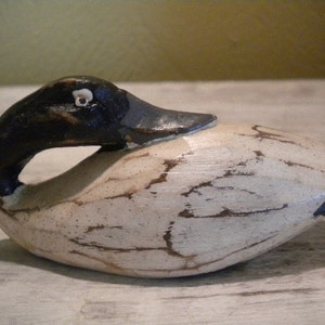 Hand Carved Wooden Duck Decoy