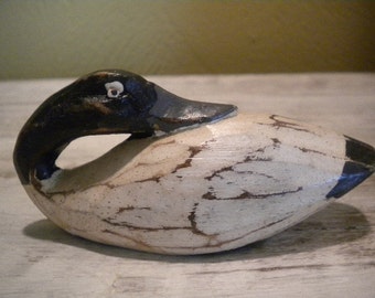 Hand Carved Wooden Duck Decoy