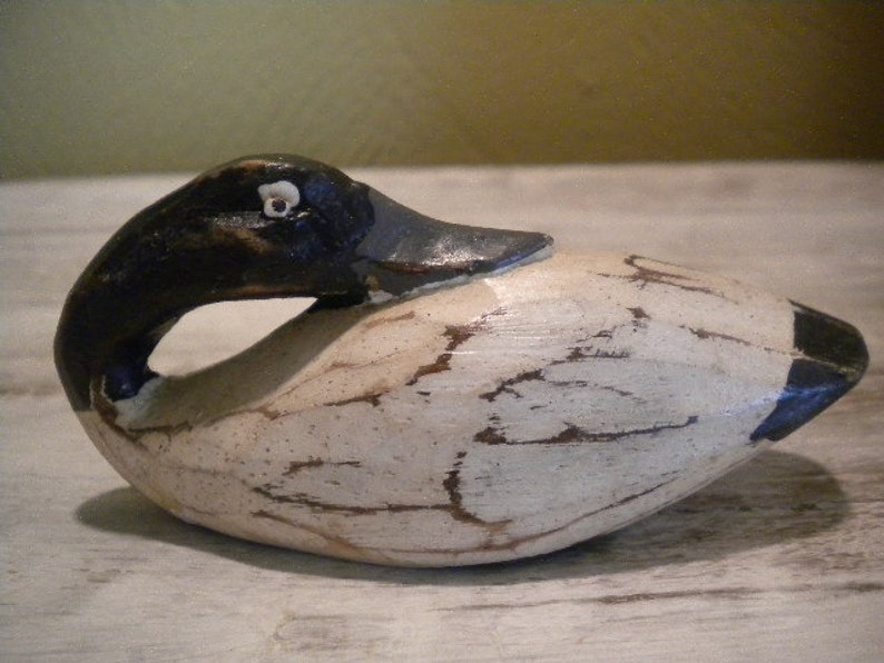 Hand Carved Wooden Duck Decoy Etsy UK