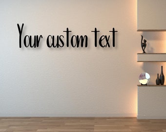 3D wall decoration text, custom text, wedding gift, wall quotes - raised plaque with personalized name