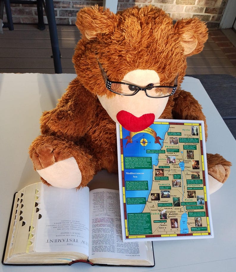 New Testament Study Map Etsy