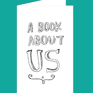 Mini Zine para impressão | Um livro sobre nós Mini Zine | Namorados faça você mesmo | Livro de cupons para casais | Livro para casais | Baixar PDF