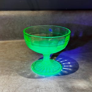Uranium Glass - Sherbet Dish