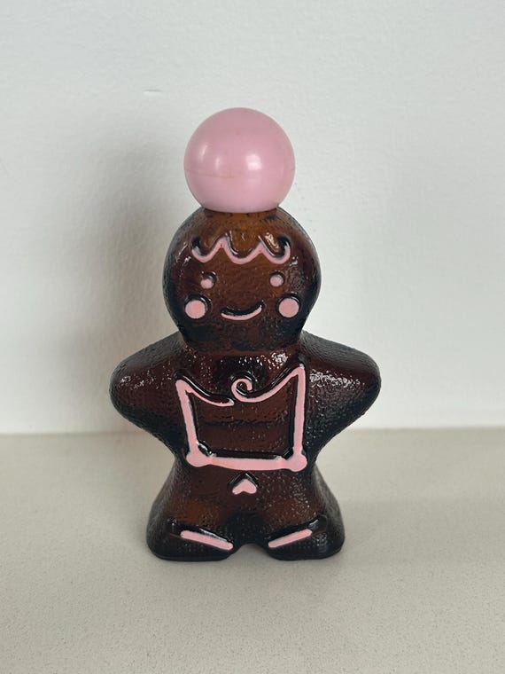 Vintage Avon Gingerbread Man Perfume Bottle: Delicate Daisies Cologne