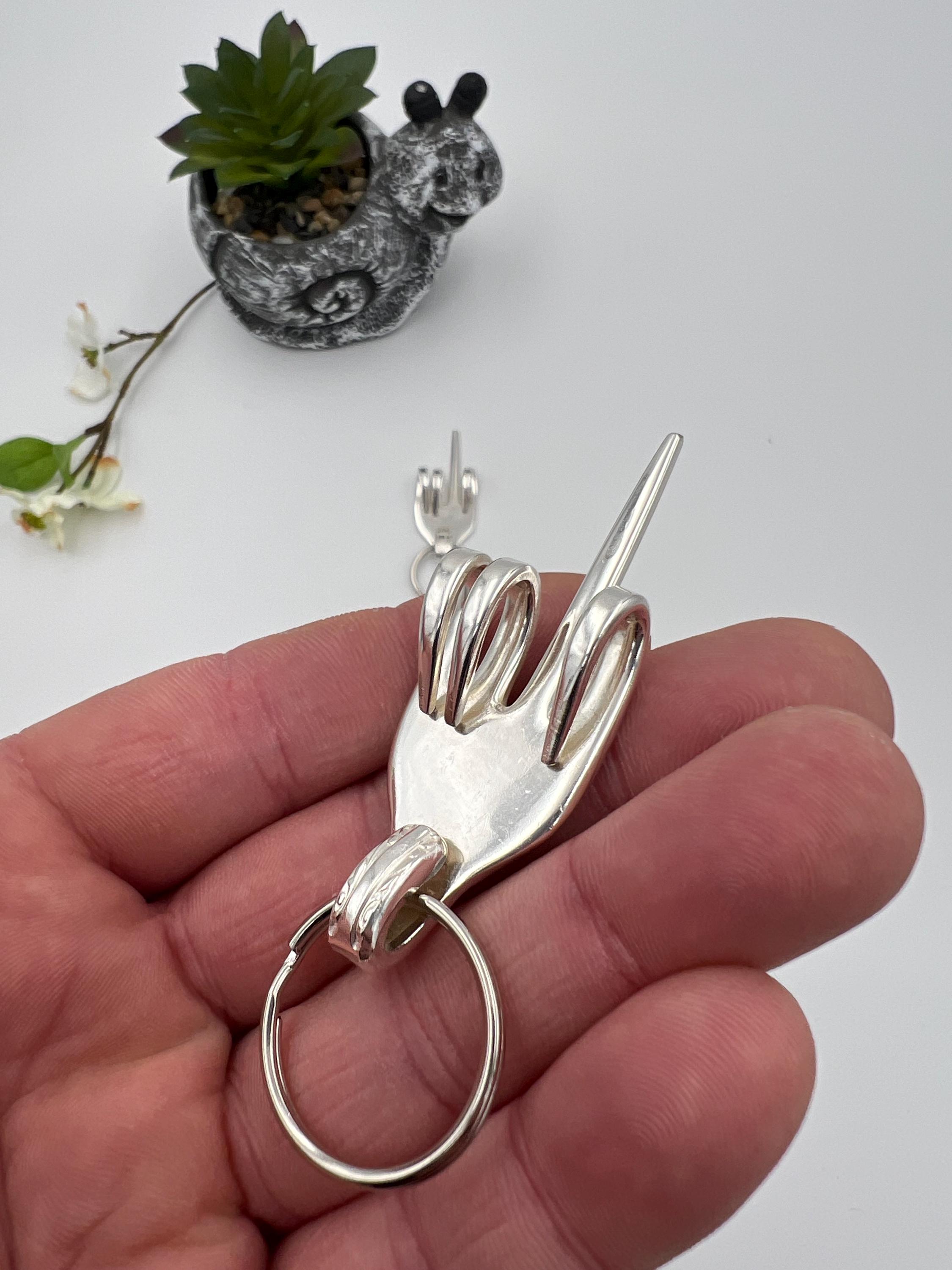 Portachiavi dell'amicizia con veri amici, regalo divertente per donne, amici, sorelle, regali di sorella, portachiavi in acciaio inossidabile, regalo di compleanno per migliori amici, Argento