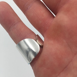 Knife Ring, Vintage Reclaimed Flatware Jewelry, Silverware Pate Blade