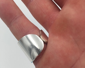 Knife Ring, Vintage Reclaimed Flatware Jewelry, Silverware Pate Blade