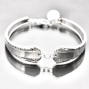 Bracelet made from Vintage Silverware with Floral Pattern by Oneida Ltd. Vintage Flatware Jewelry