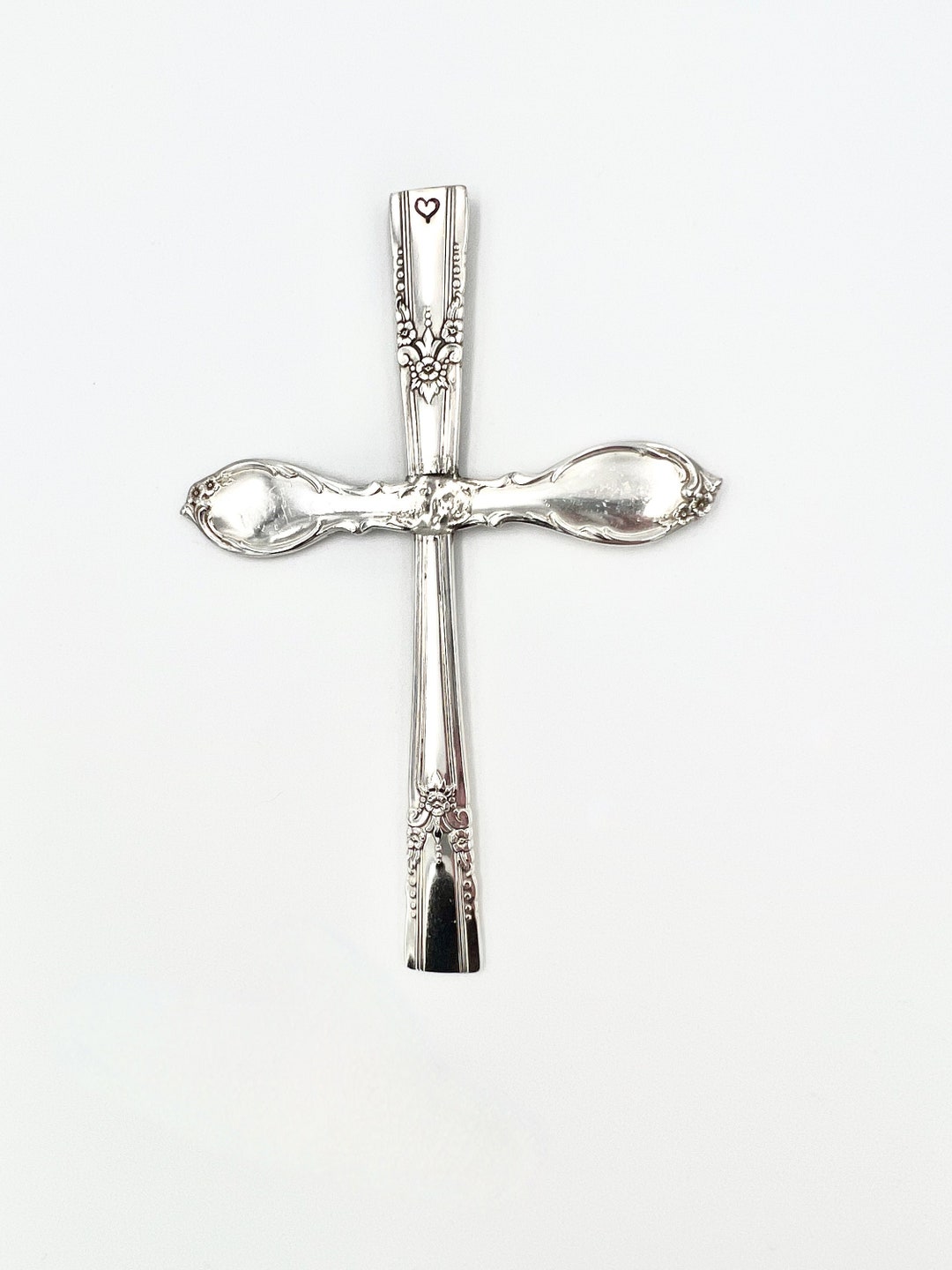 Spoon Handle Cross With Hanger Vintage Reclaimed Silverware Wall ...
