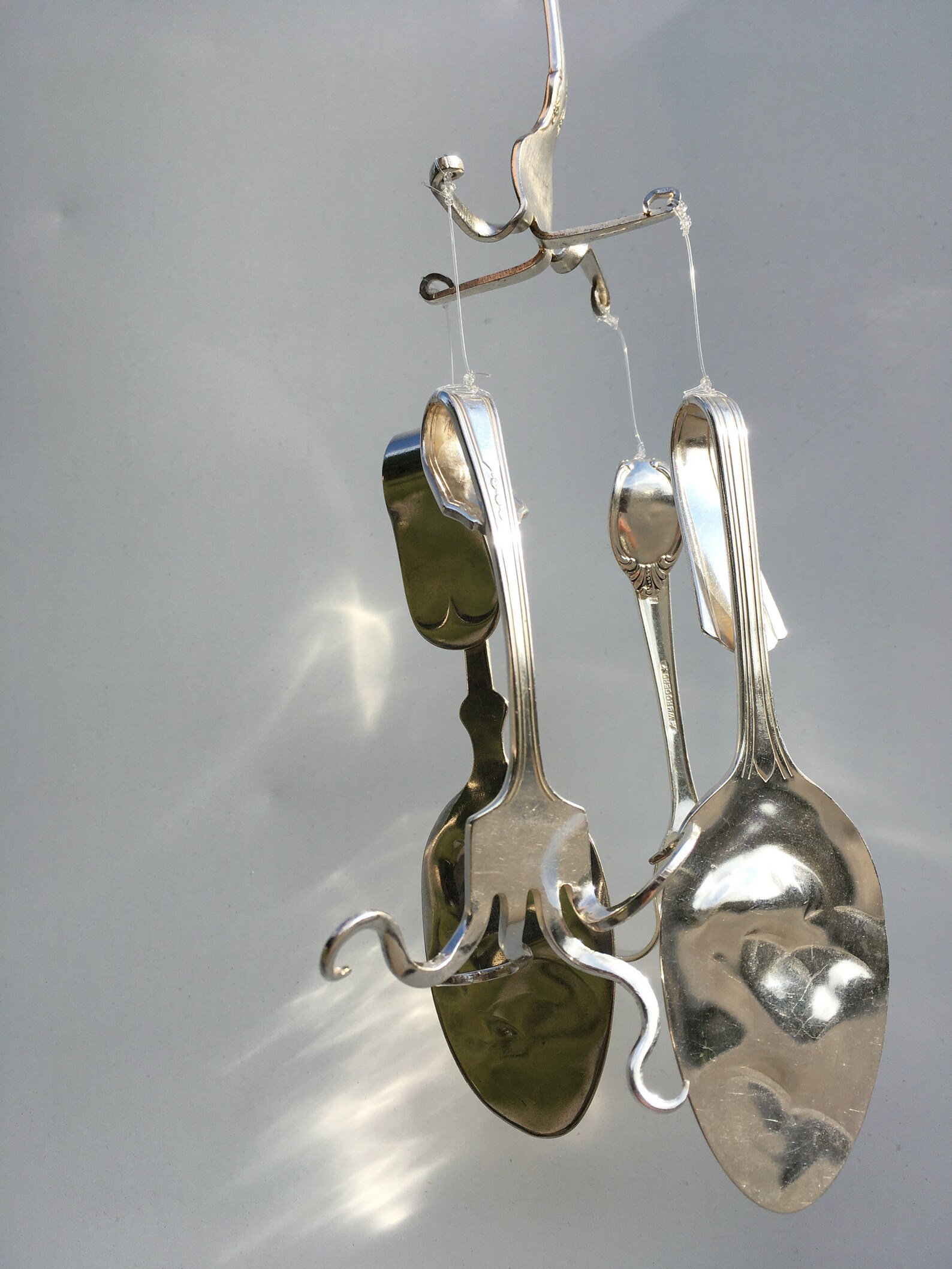 Beautiful Spoon and Fork Wind Chime Made With Antique Etsy