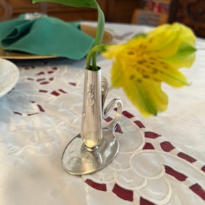 Spoon and Butter Knife Bud Vase Sculpture Handmade Table Wedding Party Decor Quantity Discount Wholesale Lot