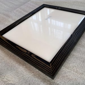 11x14 Picture Frame with Acrylic Glass, Backing and Mounting Hardware, Custom Sizes and Colors Available