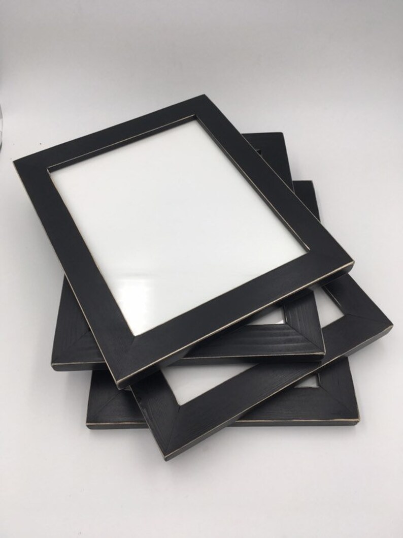 Set of 4 11x14 Picture Frames With Acrylic Glass Backing and Etsy