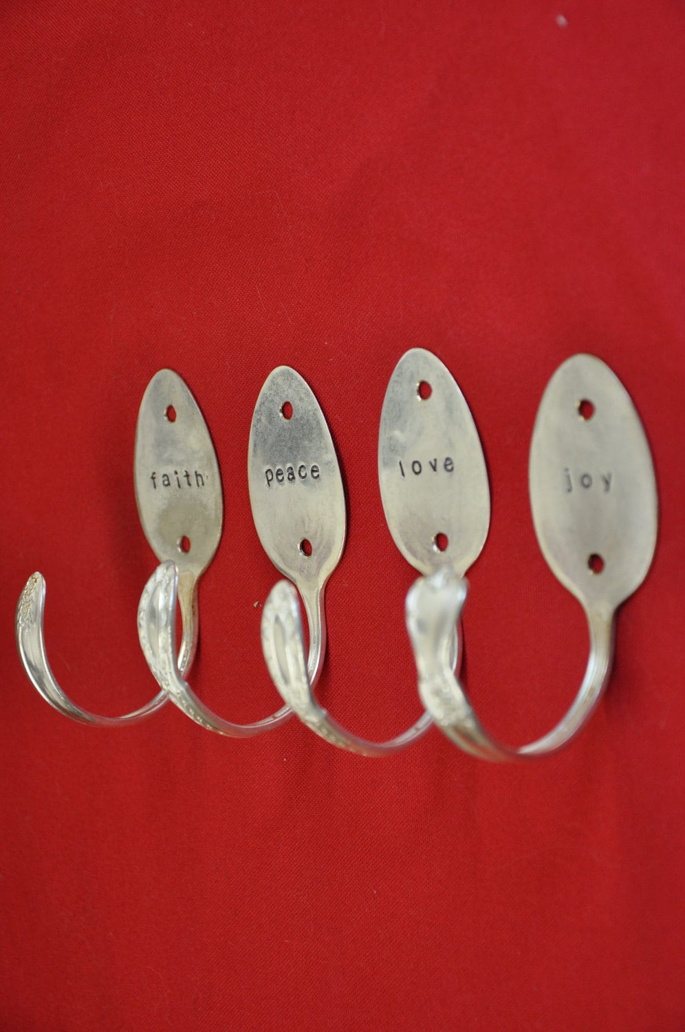 4 Personalized Spoon Hooks Etsy