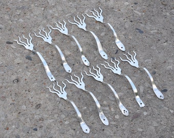 10 Funky Fork Door Pulls Vintage Reclaimed Silverware