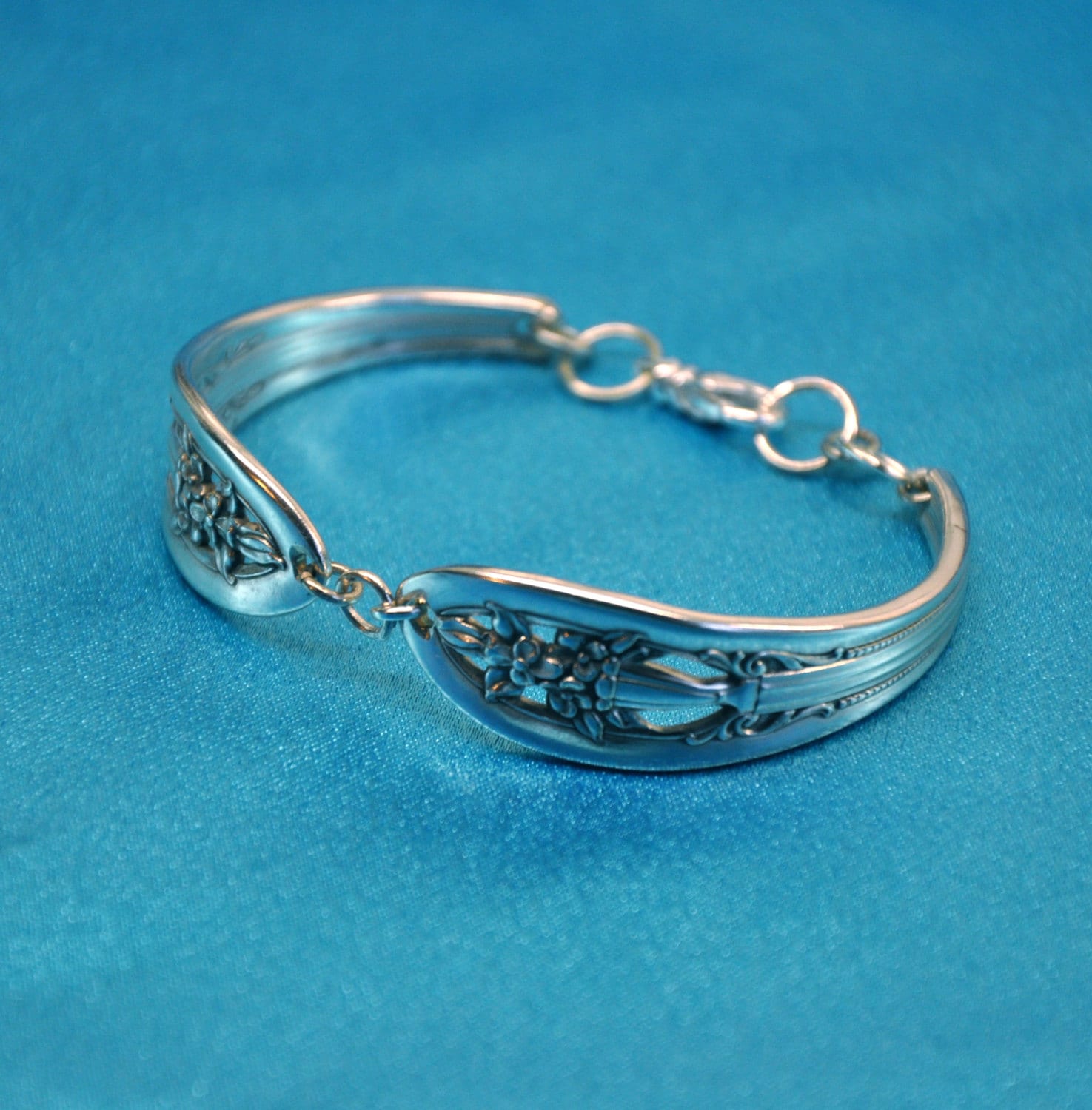 Vintage Silver Spoon Bracelet Hollywood 1937 Silverware Etsy