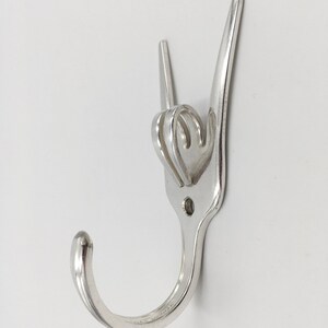 Mini Rock Out Fork Hook for keys jewelry measuring spoons kitchen workshops etc Wall Silverplate Hangers image 3
