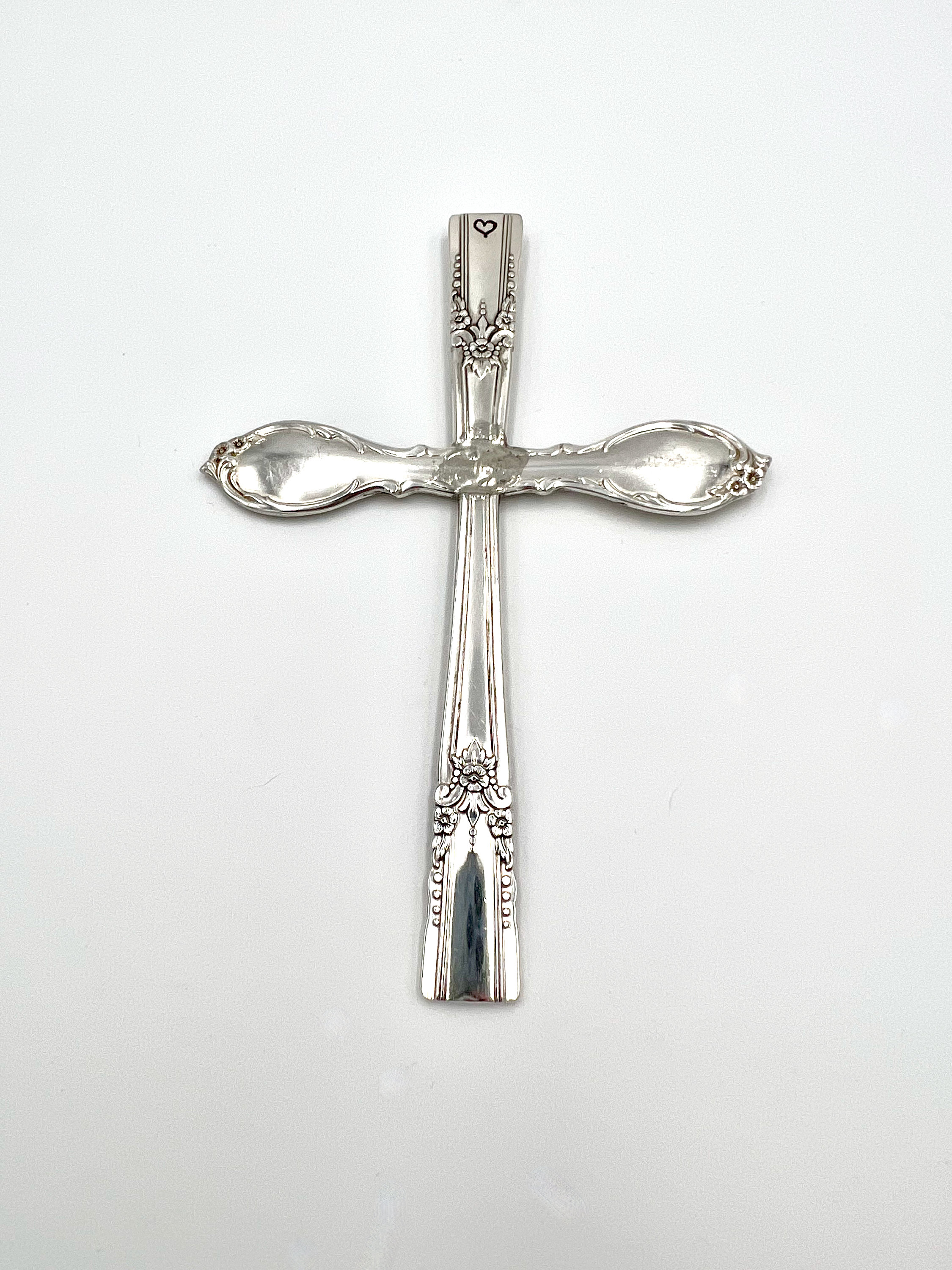 Spoon Handle Cross With Hanger Vintage Reclaimed Silverware Wall ...