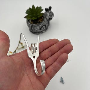 Mini-Gabelhaken für Schlüssel, Kaffeetassen, Schmuck, Messlöffel, Küche, Werkstatt usw. Wandhaken