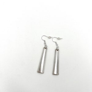 Spoon Earrings Silverware Jewelry Vintage Flatware Pair Fashion Wear Upcycled Cutlery Silver Plate Vintage