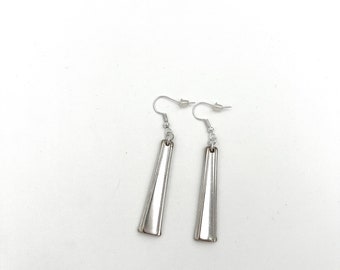 Spoon Earrings Silverware Jewelry Vintage Flatware Pair Fashion Wear Upcycled Cutlery Silver Plate Vintage