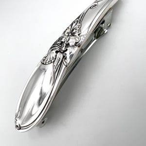 Vintage Silverware Barrette 1953 White Orchid
