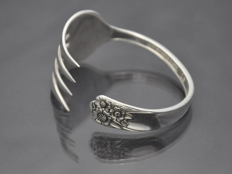Silver Fork Cuff Bracelet Silverware Jewelry Etsy