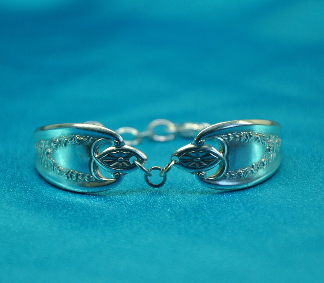 Silver Spoon Bracelet Old Colony 1911 Silverware Jewelry Etsy