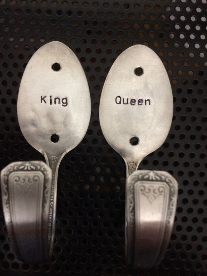 2 Personalized spoon Hooks Etsy